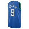 Camiseta Hombre NBA Milwaukee Bucks Bobby Portis Jr 2023-24 Nike City Edition Royal Swingman